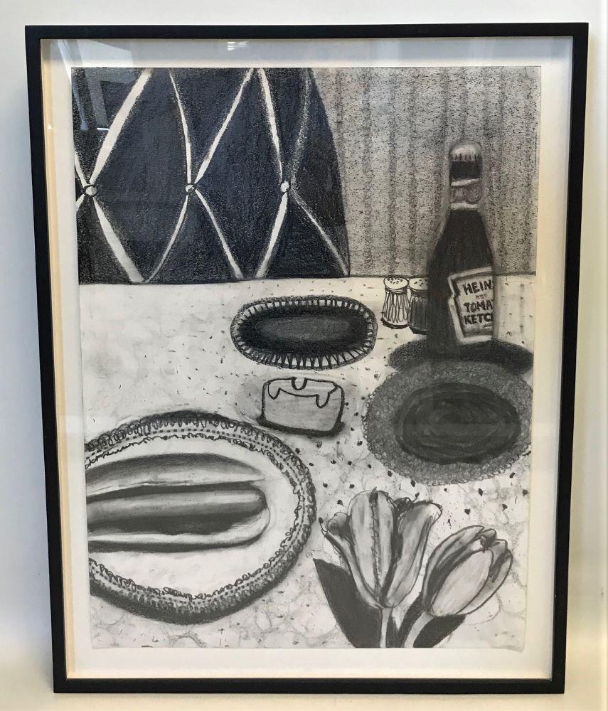 Tracy Miller (b-1966) Cadmium Red Deep, Graphite (1 of 2)