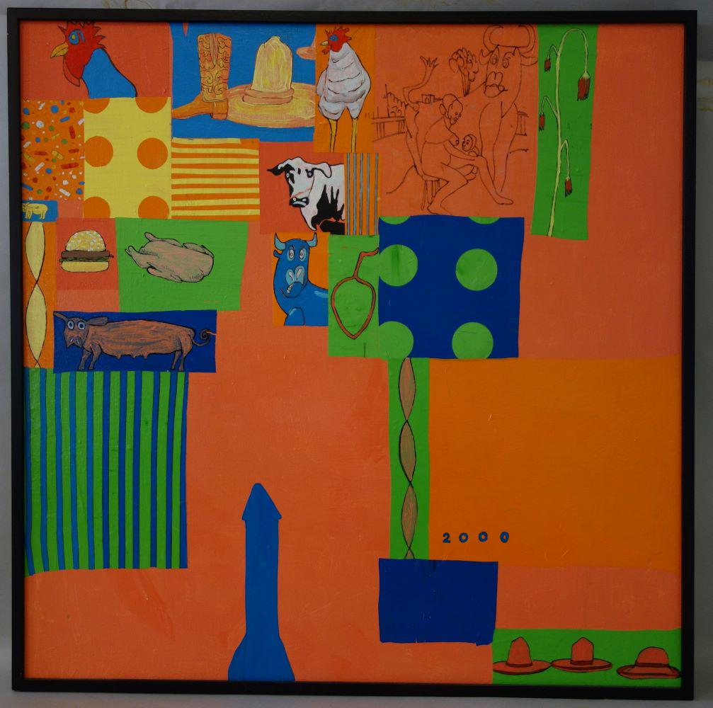 Jeffrey Burger (b-1971) Who's Next, Mixed Media (1 of 2)