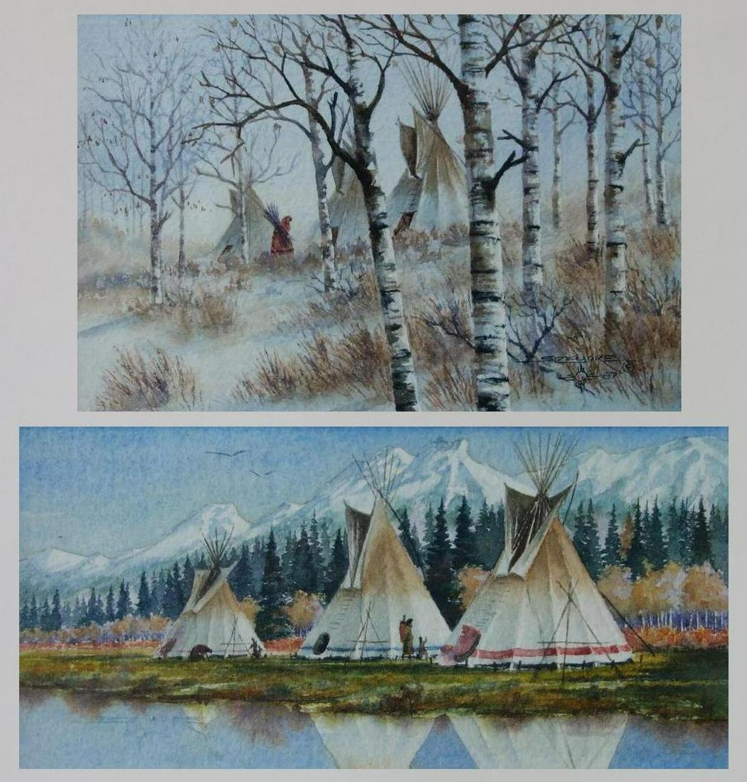 2 Dick Sizemore, Native American Watercolors (1 of 5)