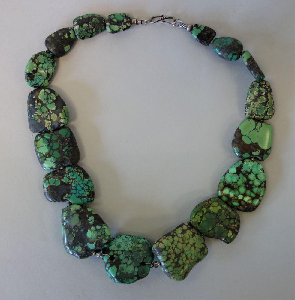 Tibetan / Ladakh Turquoise Beaded Necklace (1 of 2)
