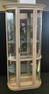 Curved Glass Curio Display Cabinet