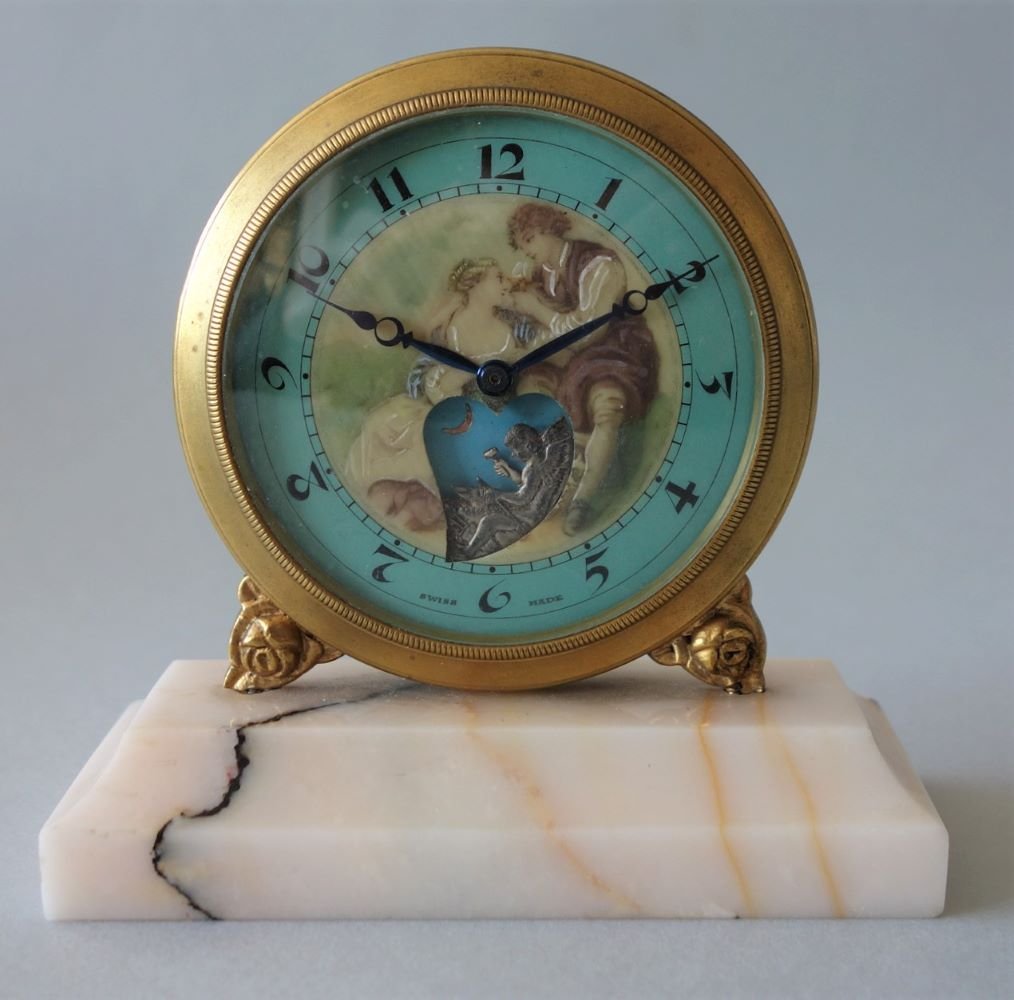 Swiss Automation Motion Desk Clock, Fabr Suisse (1 of 2)