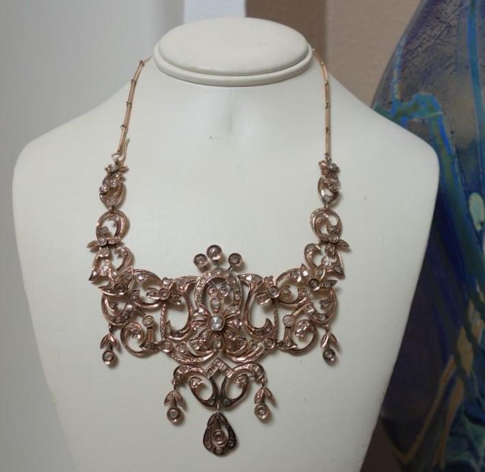 Rare Indian Mughal Style Diamond Necklace (1 of 4)