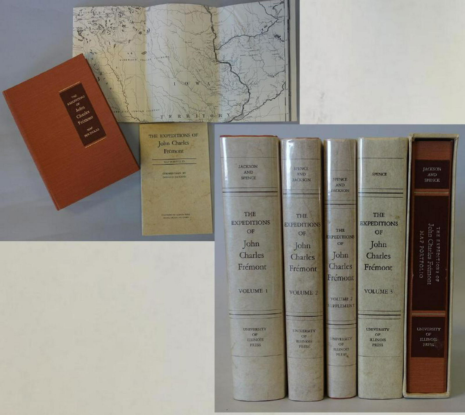 John Charles Fremont Expeditions, 4 Books + Maps (1 of 4)