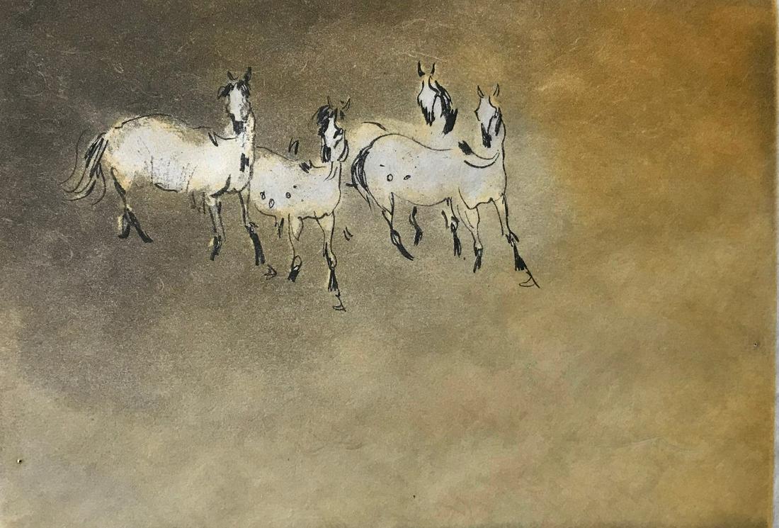 Kaiko Moti (1921-1989) Au Petit Matin, Aquatint (1 of 3)