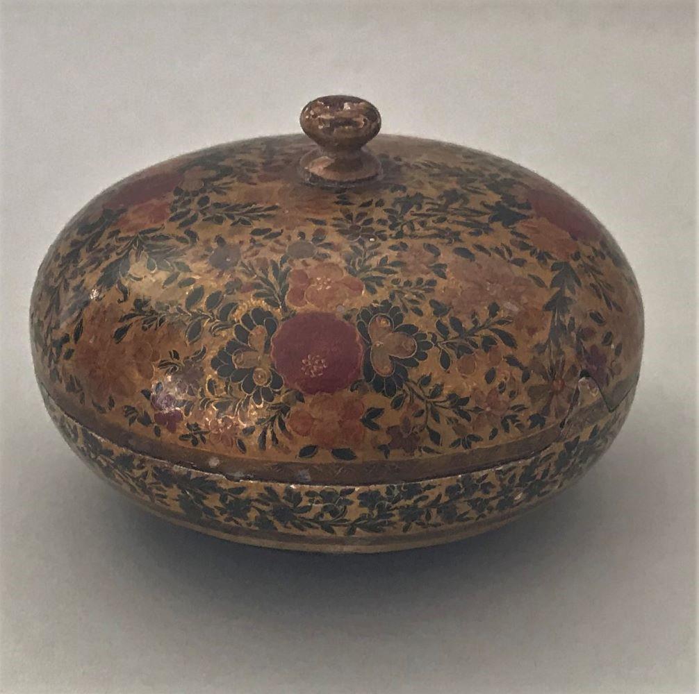 Indian Kashmir Hand-Painted Lacquer Box (1 of 5)