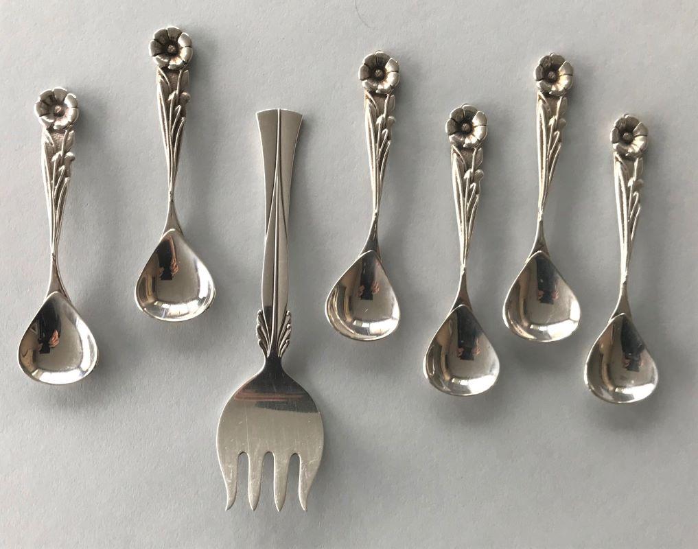 Frigast Danish Sterling Fork & Russian Spoons (1 of 2)