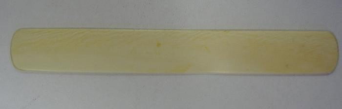 Antique Ivory Book Mark or Page Turner: Measures 7-3/8" long and 1" wide.