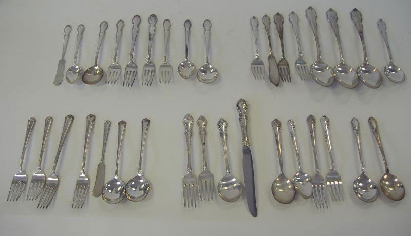 Rodgers & Oneida Sterling Flatware 6 patterns 34pc - Jun 21, 2012