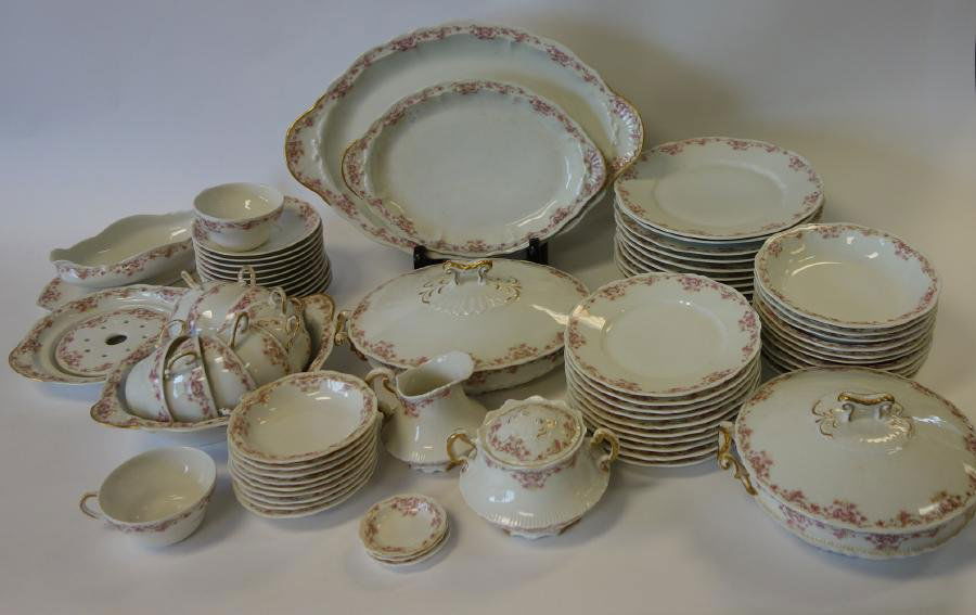 Haviland Limoges China Dinner Set, 75 pieces