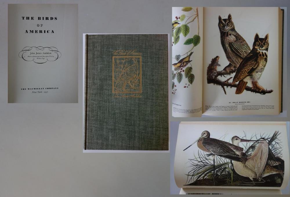 John James Audubon 1937 Birds of America Book