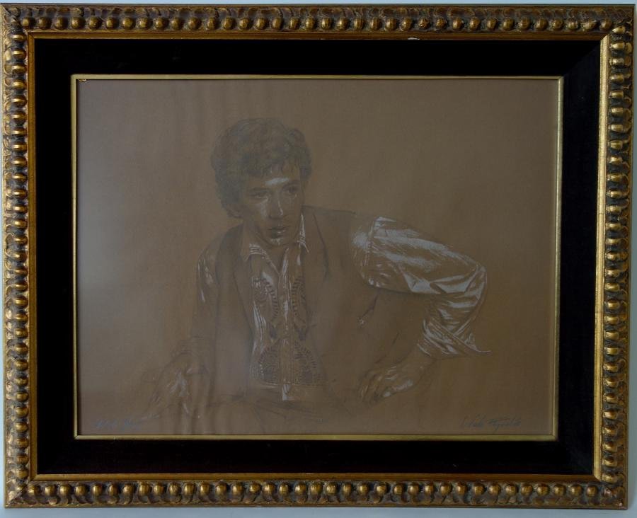 Wade Reynolds (1929-2011) Portrait of a Young Man: Framed artist proof lithograph by Wade Reynolds (1929-2011). Portrait of a Young Man. Signed lower right. The image measures 17.75" x 23.75". Framed measurement 24-3/8" x 30-3/8".
