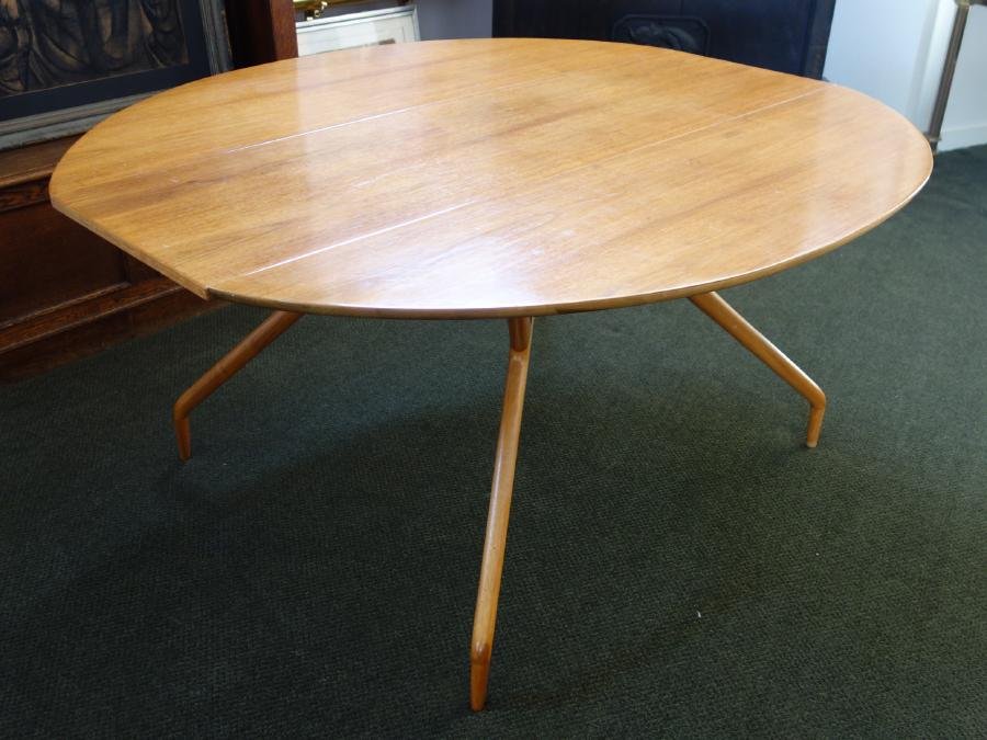 Greta Grossman Drop-Leaf Spider Dining Table (1 of 3)