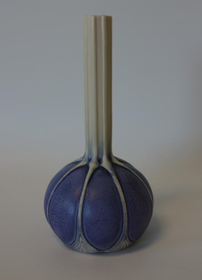 Studio Pottery Ceramic Bulbous Vase, Signed (1 of 2)