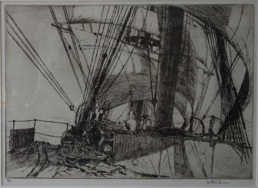 Arthur Briscoe (1873-1943) Ten Knots, Etching (1 of 4)