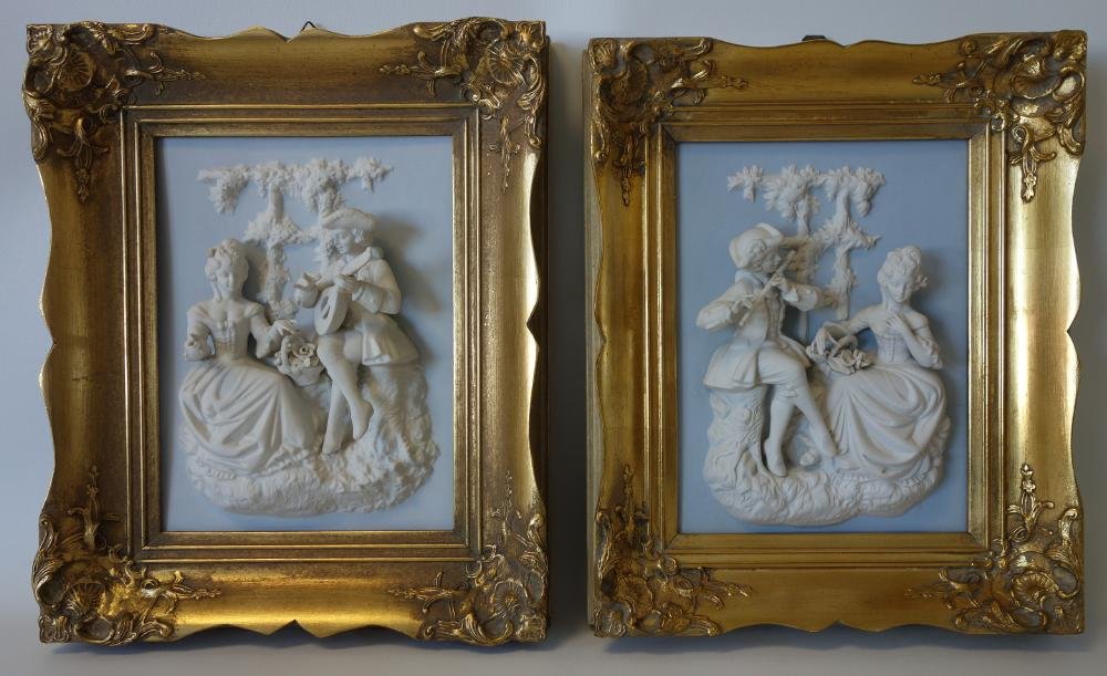Dresden / Meissen Parian Classical Plaques (1 of 5)