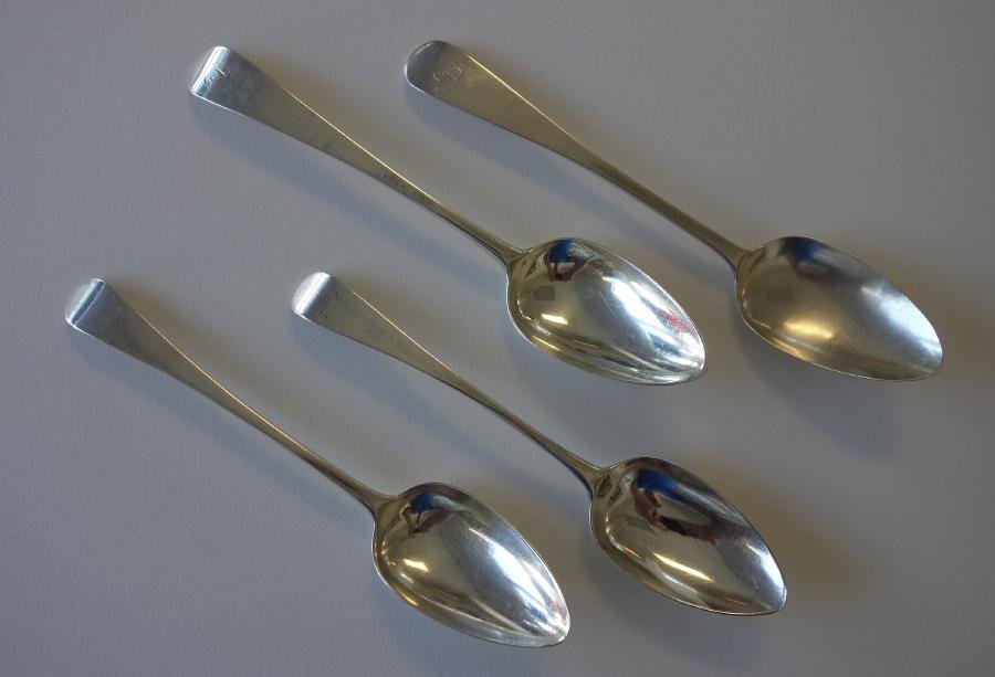 4 English Sterling Tablespoons, Edinburgh + (1 of 3)