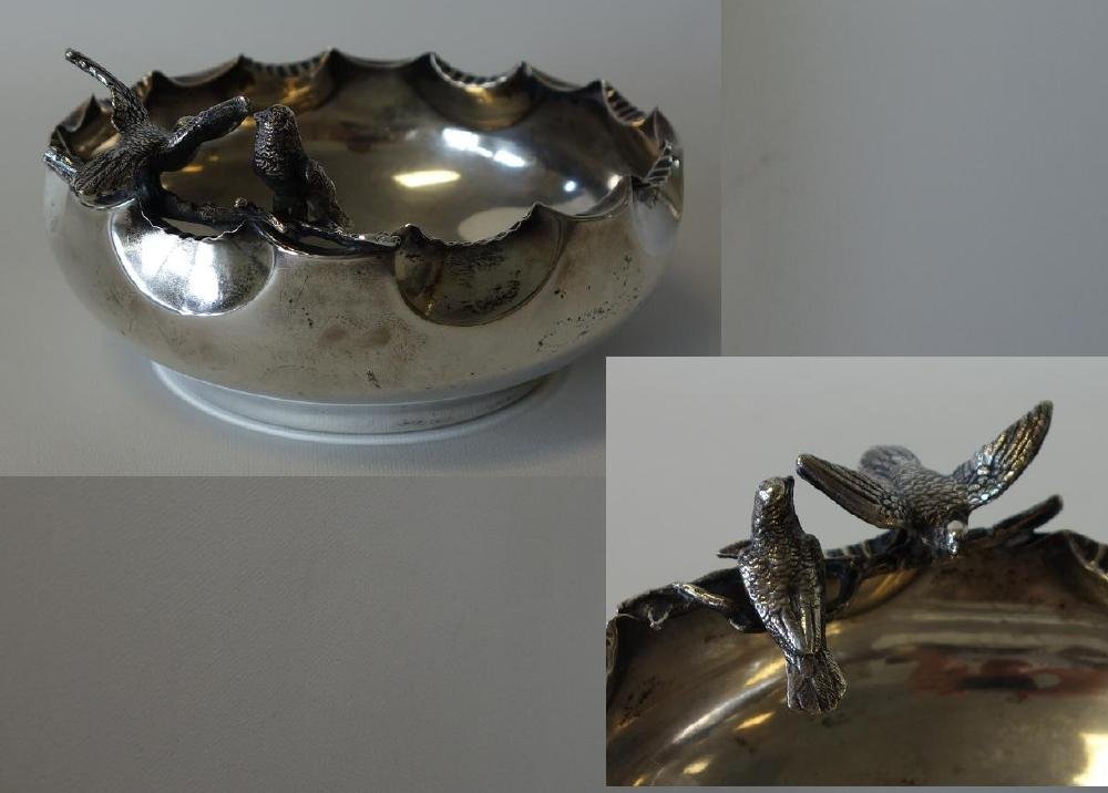 Austro Hungarian Silver Bowl, Bird Motif (1 of 3)