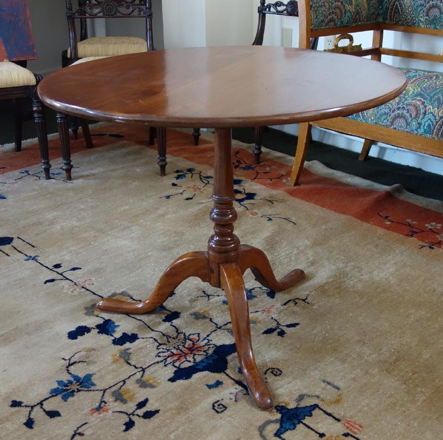 19thc English Mahogany Tilt Top Table (1 of 2)