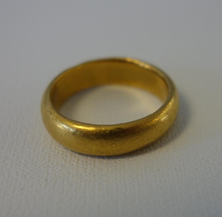Chinese 24K Gold Ring Band, Signed (1 of 1)