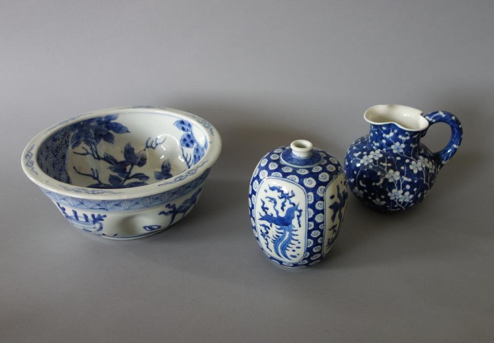 3 Asian Blue & White Porcelain Table Articles (1 of 6)