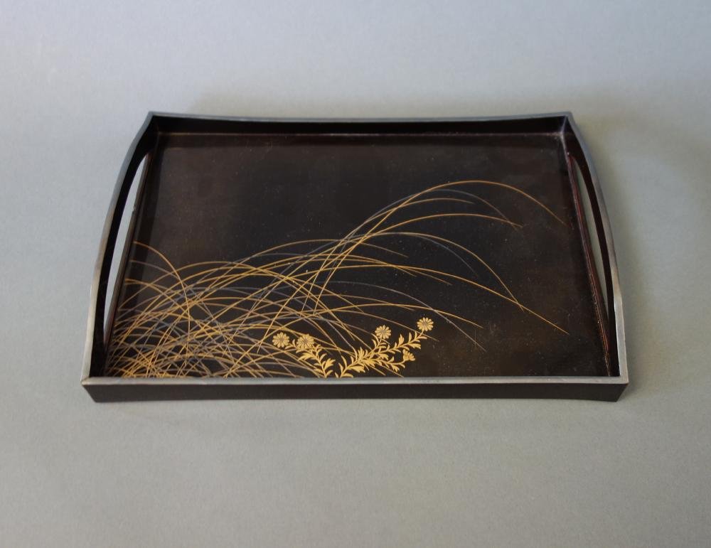 Japanese Makie Lacquer Tray, Zohiko Seal (1 of 3)