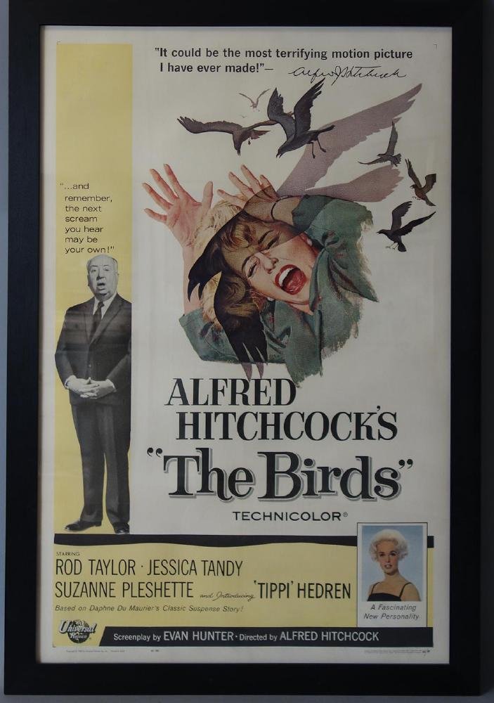 Alfred Hitchcock, The Birds Movie Poster, 63/89 (1 of 3)