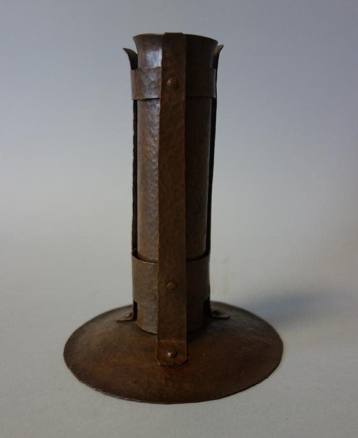 Arts & Crafts Hammered Copper Vase (1 of 4)