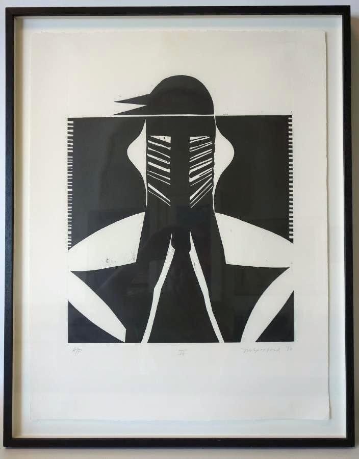 Michael Spafford (1935-) Looking at a Blackbird (1 of 4)