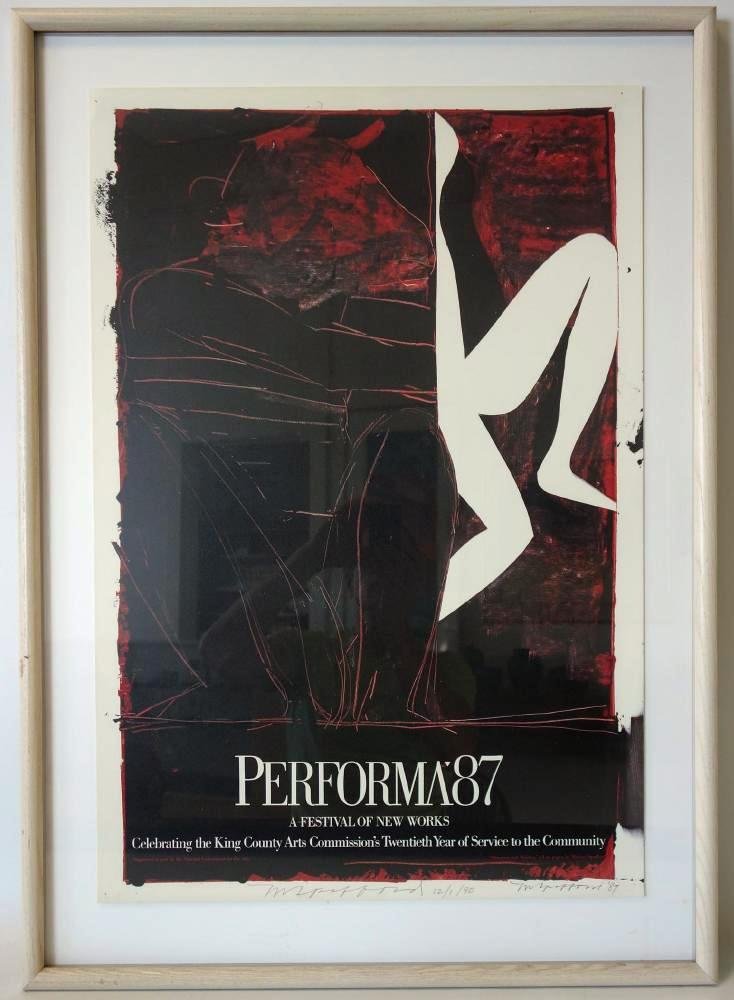 Michael Spafford (1935-) Abstract Poster, Signed (1 of 2)