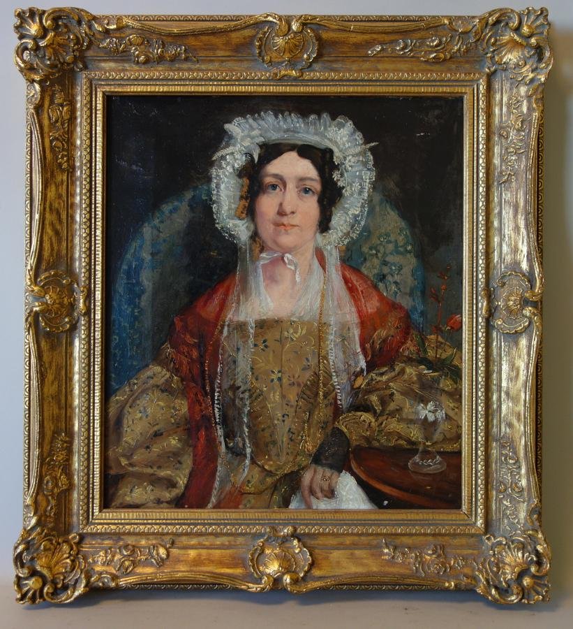 19thc British School, Portrait of a Lady (1 of 3)