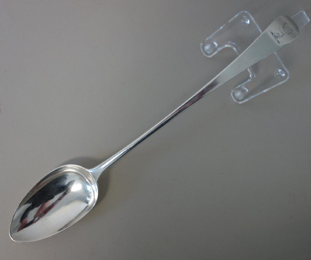 English Sterling Stuffing Spoon, London, 1775 (1 of 3)