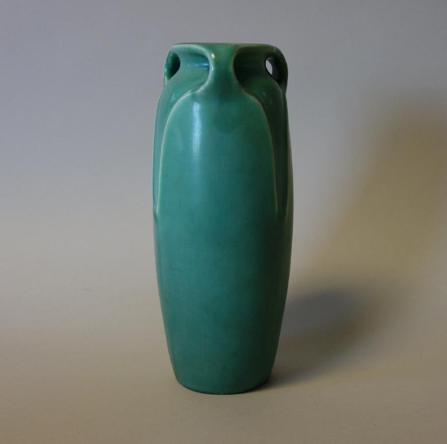 Rookwood Pottery Matte Turquoise Vase, 1928 (1 of 3)