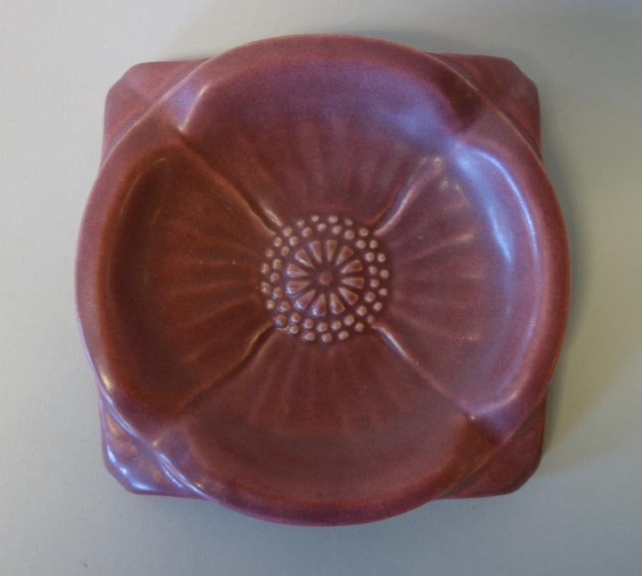 Rookwood Pottery Floral Tray, 1922 (1 of 2)