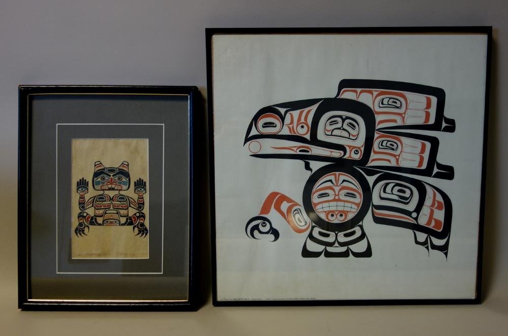 Richard Hunt (b-1951), Beaver & Tlingit Raven (1 of 3)