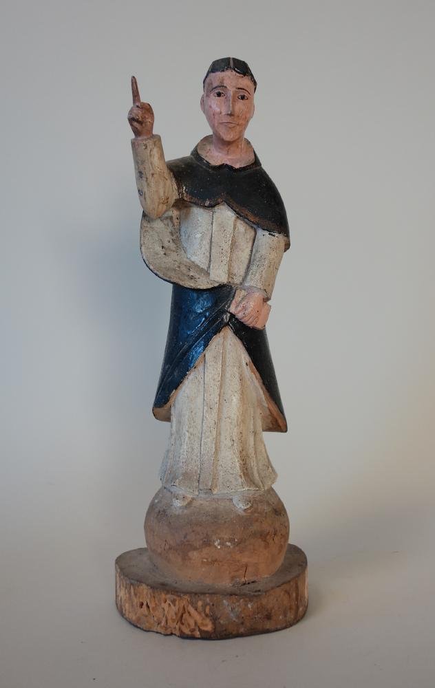 Saint Vincent Ferrer Carved Wood Santos (1 of 2)