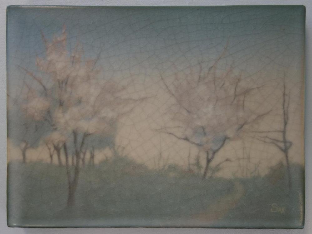 Rookwood Pottery Scenic Plaque, Sara Sax, 1912 (1 of 4)