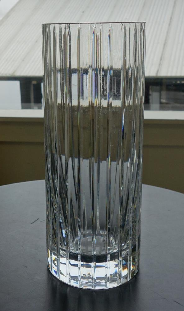 Tall Baccarat Crystal Vase, Harmonie Prism-Cut (1 of 2)