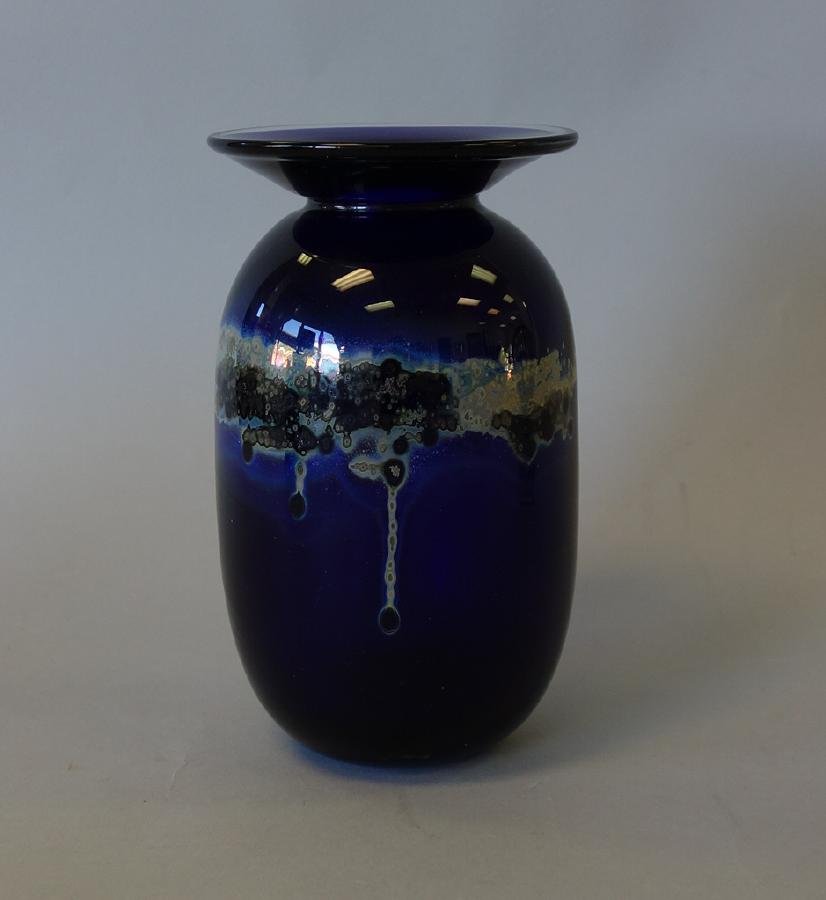 Kent Forest Ipsen Glass Paperweight Vase, Signed (1 of 2)