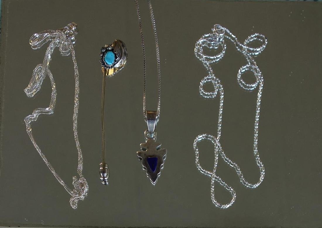 Navajo Jewelry, Eva Toledo Pin Arrowhead Pendant + (1 of 2)