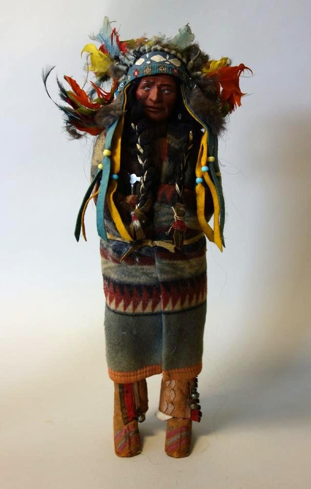 Antique Skookum Bully Good Doll, with Label (1 of 6)