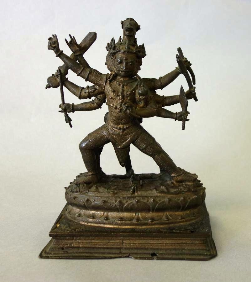 18thc Bronze Sculpture of Hindu God Shiva (1 of 10)