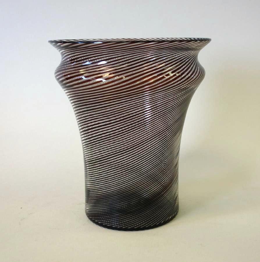 Mid Century Modern Studio Glass Vase, Signed (1 of 2)