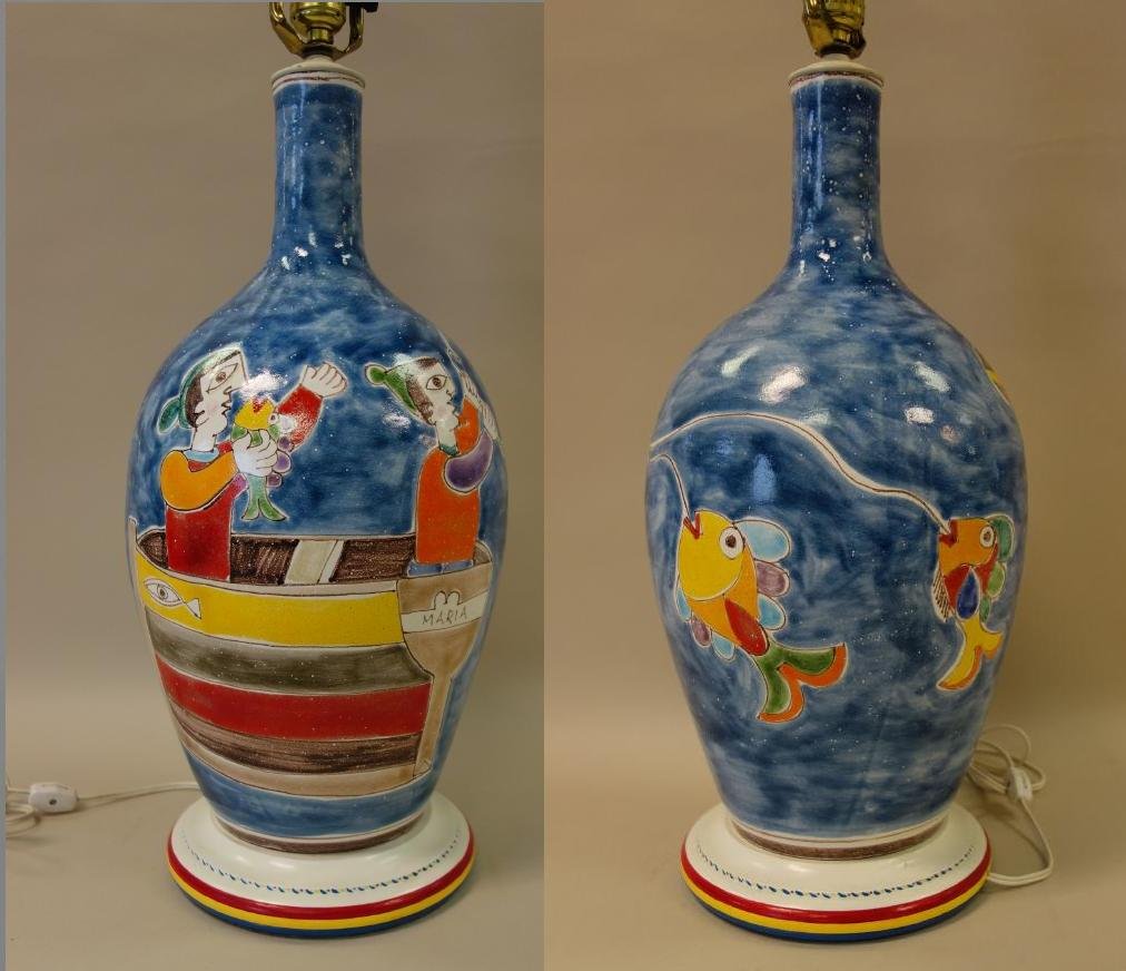 Desimone Italian Pottery Table Lamp (1 of 5)