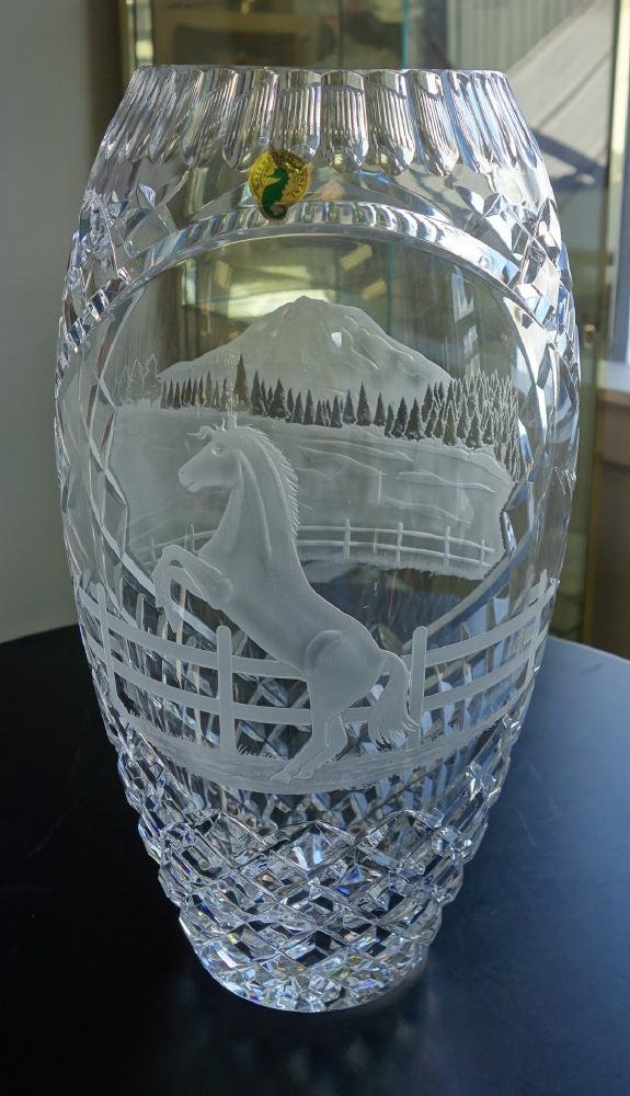 Rare Waterford Crystal, The Mt. Rainier Vase