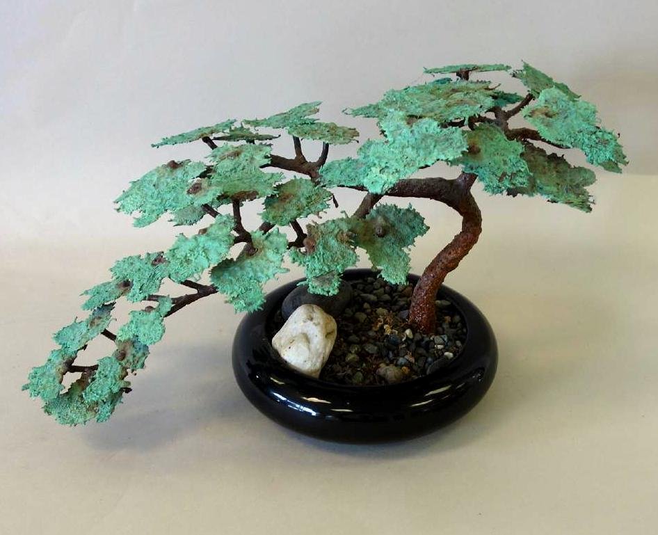 Bronze Bonsai Tree Sculpture (1 of 3)