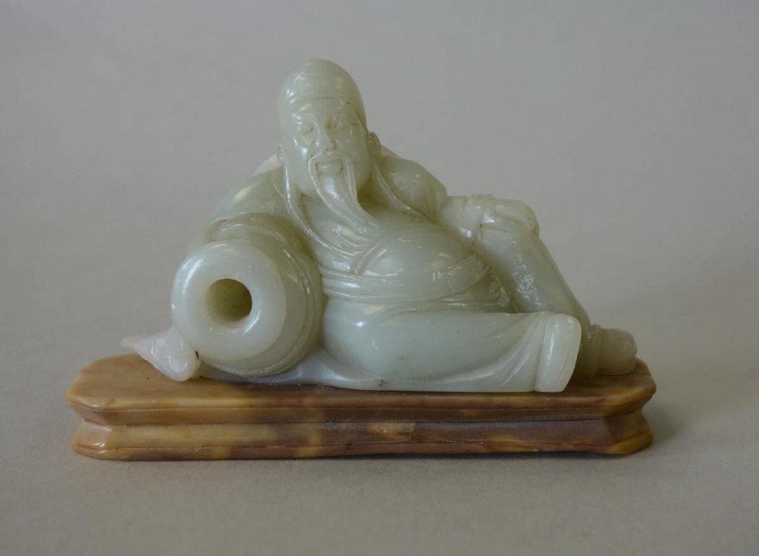 Chinese Hardstone Shou Lao, God of Longevity (1 of 2)