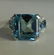 Aquamarine & Diamond Platinum Ring - 2