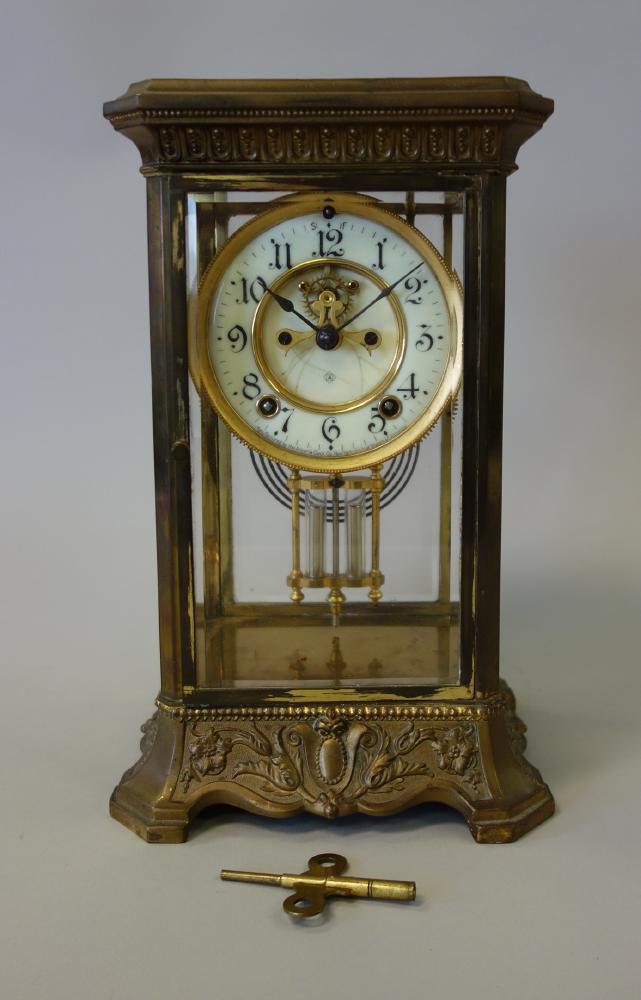 Ansonia Crystal Regulator Shelf Clock, c.1900 (1 of 6)