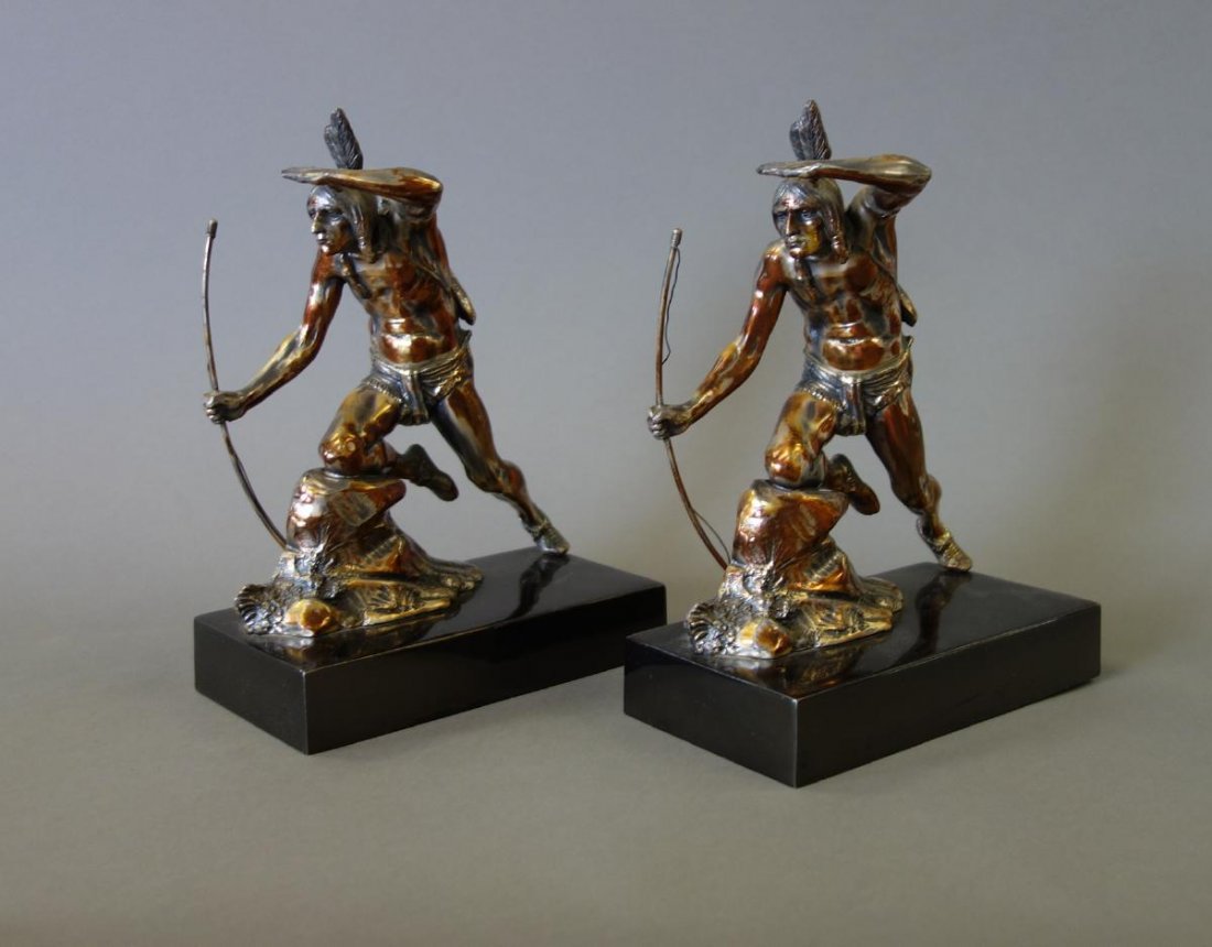Native American Indian Scout Bookends, Weidlich (1 of 3)